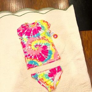 2 piece girls bathing suit, new with tags